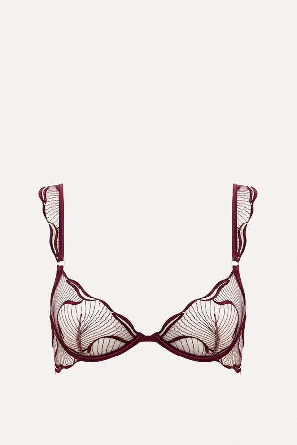 x from Marabel Embroidered Sheer Bra, £49 | Bluebella
