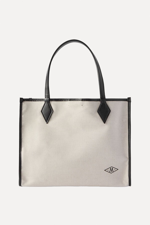 Chameleon 34 Leather-Trimmed Canvas Tote Bag from Métier