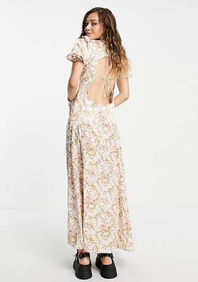 Pink Floral Maxi Dress from Reclaimed Vintage