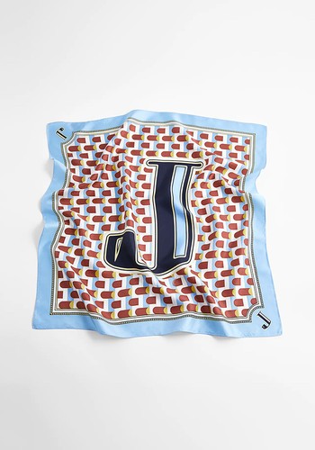 Silk Scarf With Initial from Zara