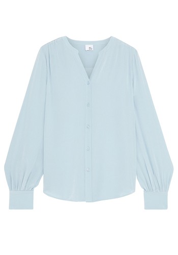 Henrietta Gathered Silk Crepe De Chine Blouse from Iris & Ink