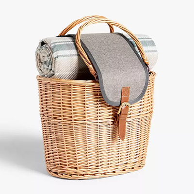Willow Picnic Basket Cooler Bag & Rug from John Lewis & Partners 