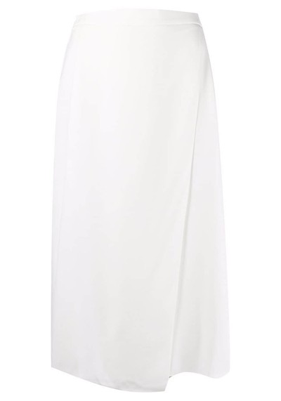 High-Waisted Wrap Midi Skirt from 12 Storeez