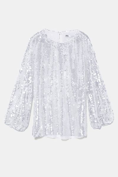 Sequinned Blouse from Zara