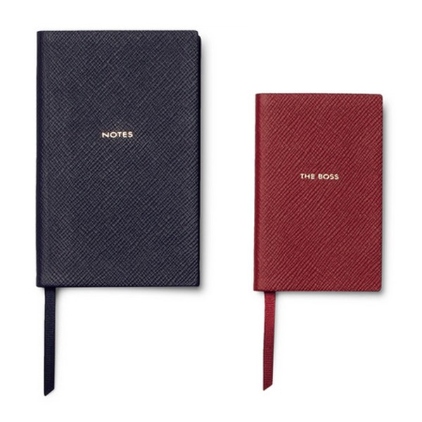 Panama The Boss Cross-Grain Leather Notebook Set from Smythson