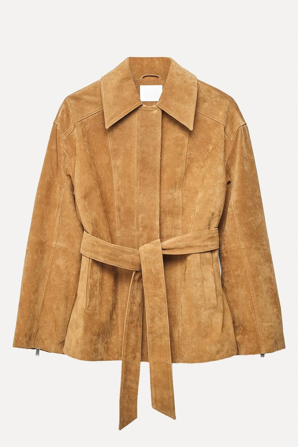 Belted Suede Jacket