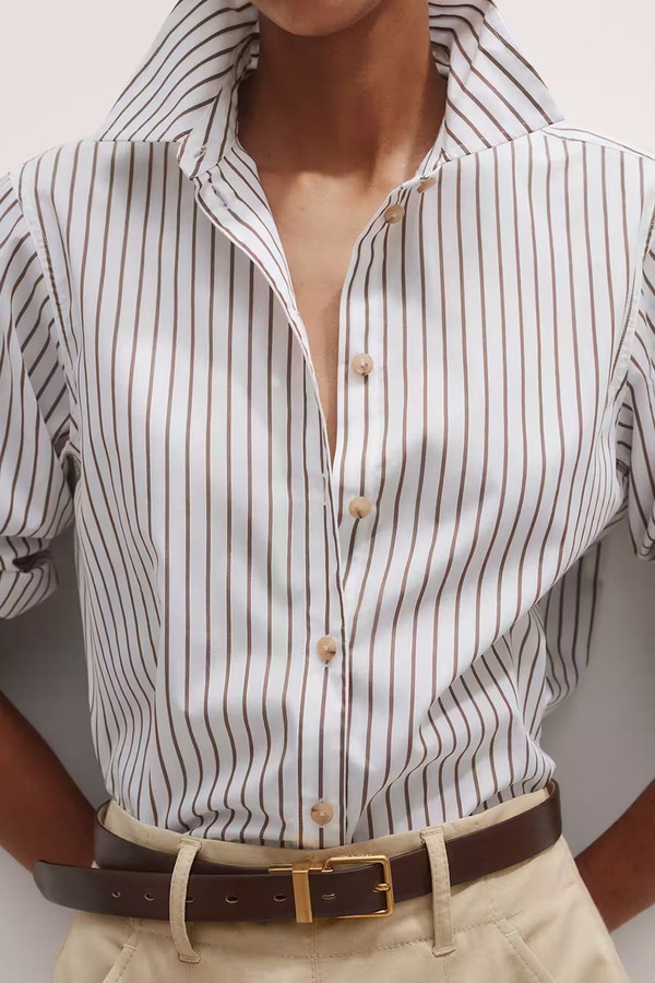 Impossibly Soft Striped Relaxed Forever Shirt from ME+EM