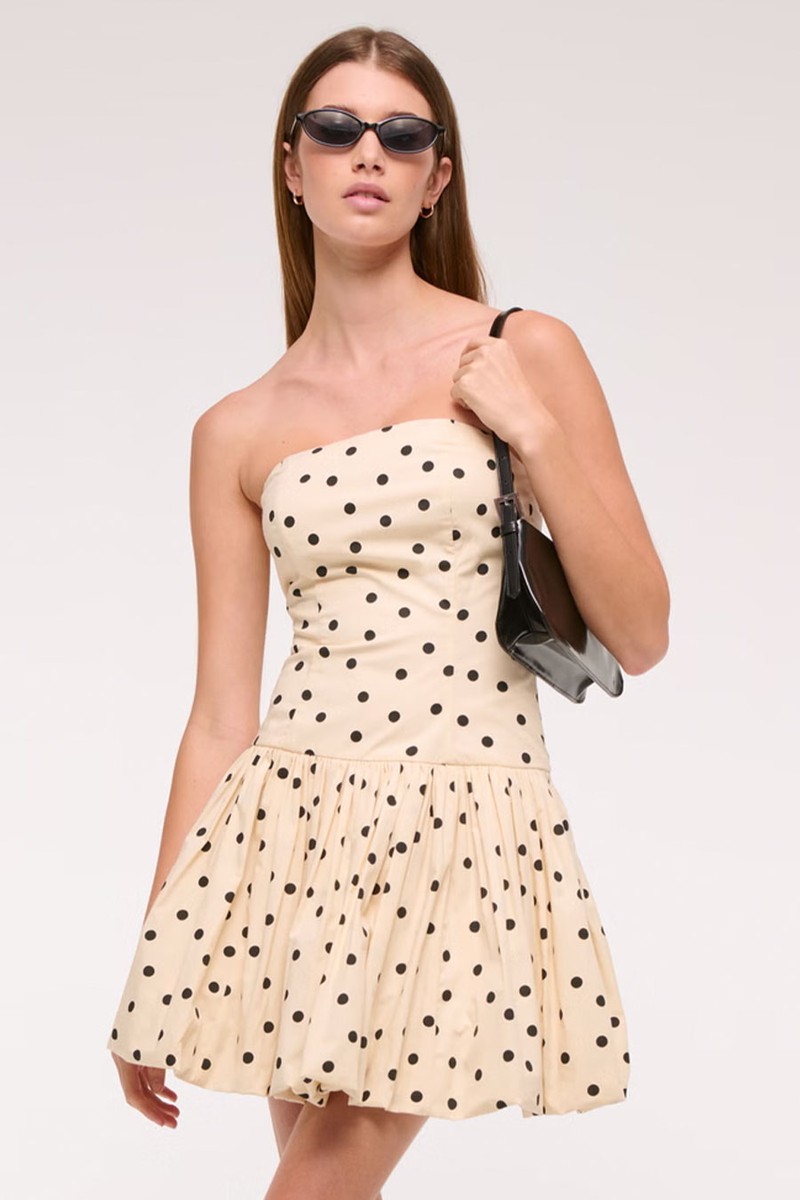 Bubble Hem Mini Dress