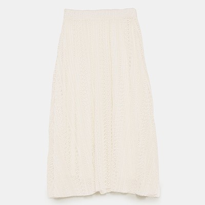 Long Lace Skirt from Zara