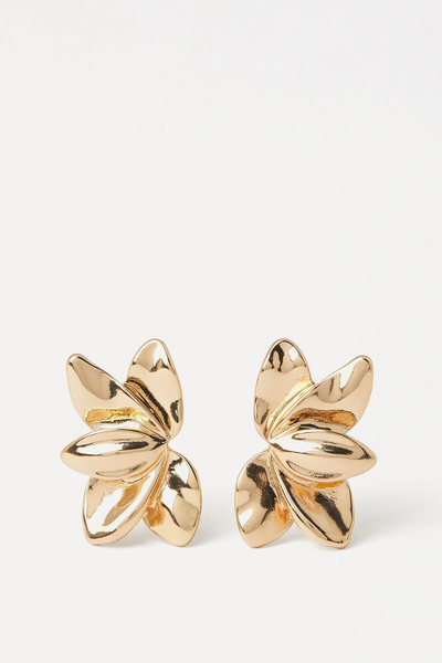 Gold Flower Earrings from Parfois