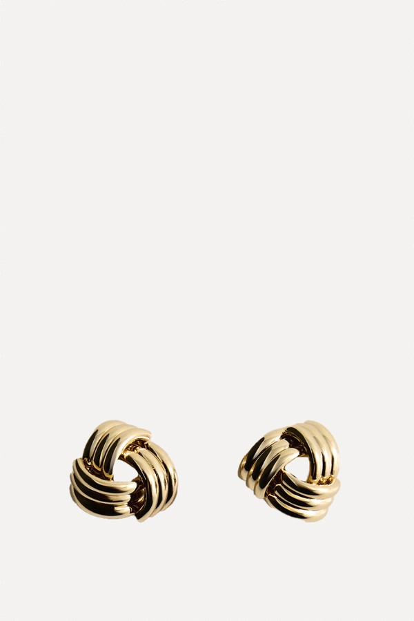 Intertwined Knot Earrings from Mango