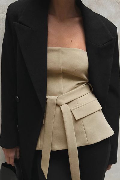 Belted Big Pocket Suit Top, £44.95