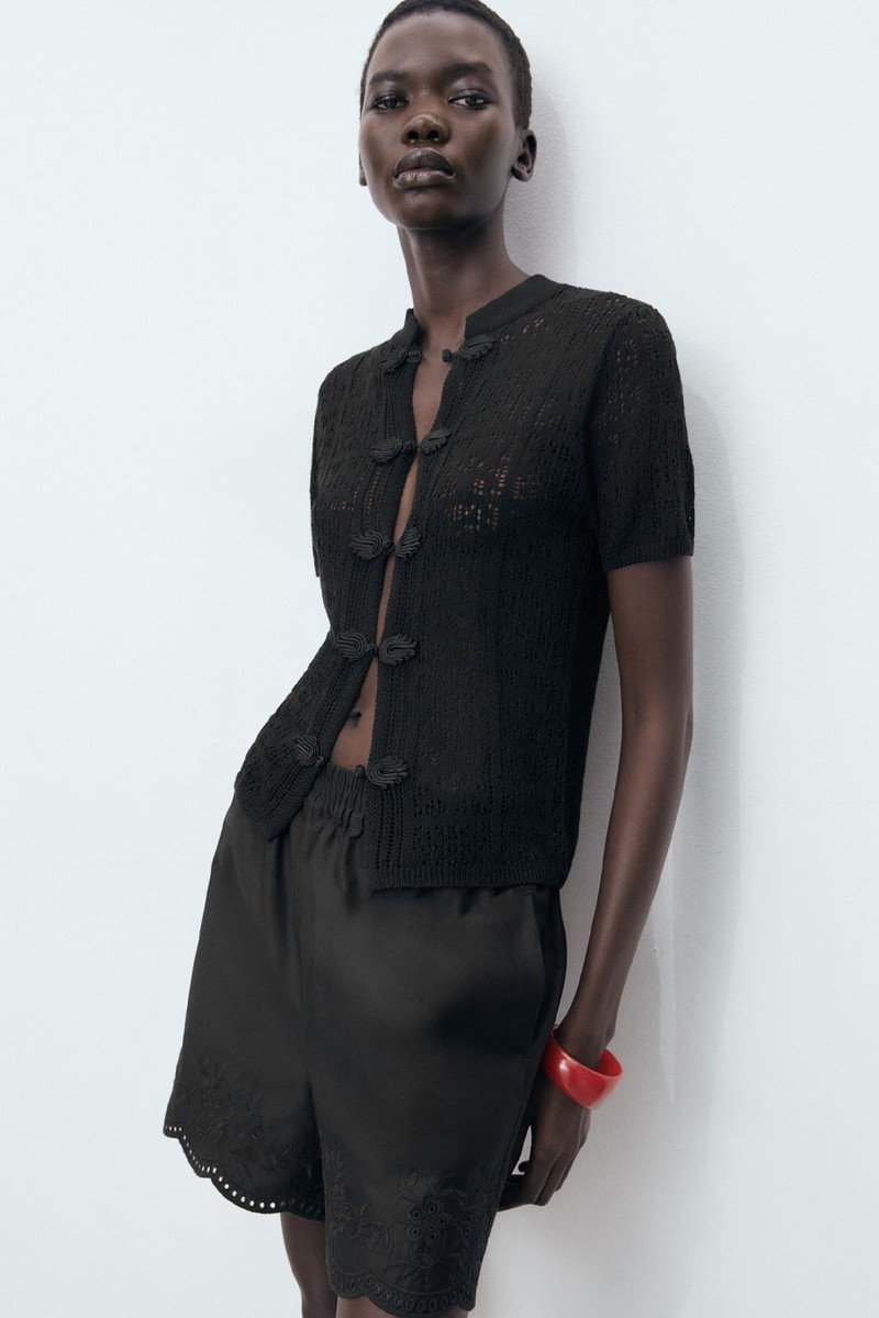 Crochet Cardigan With Toggle Buttons