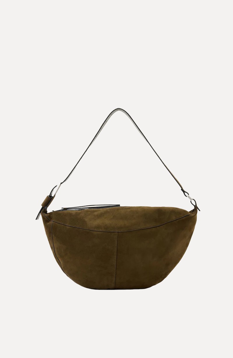  Luna Suede Shoulder Bag