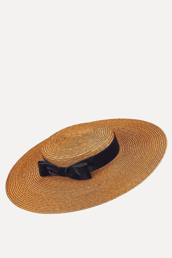 Branka Boater Hat With An Oversized Brim from Lock Hatters