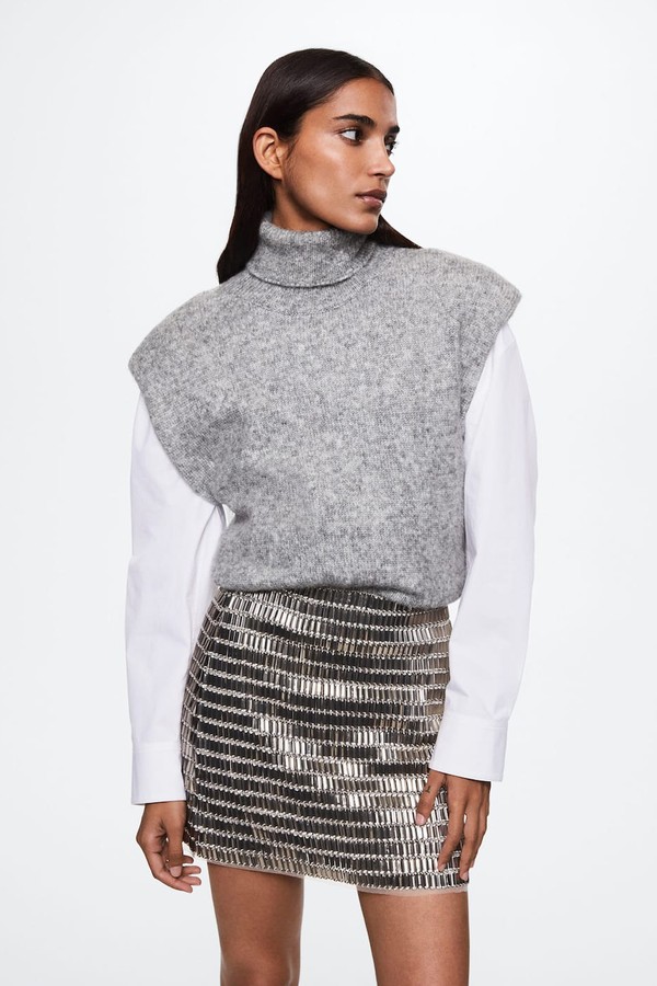 TurtleNeck Knitted Gilet