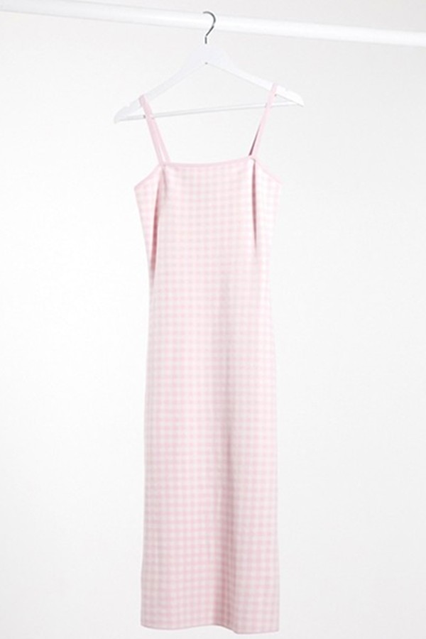 Bandage Gingham Sleeveless Midi Dress from & Other Stories