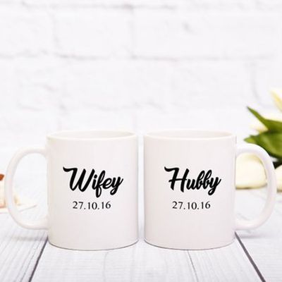 Personalised Wedding Gift, Coffee Mugs from Original Monkey