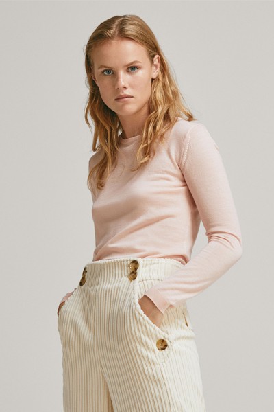 Merino Wool Plain Sweater from Massimo Dutti