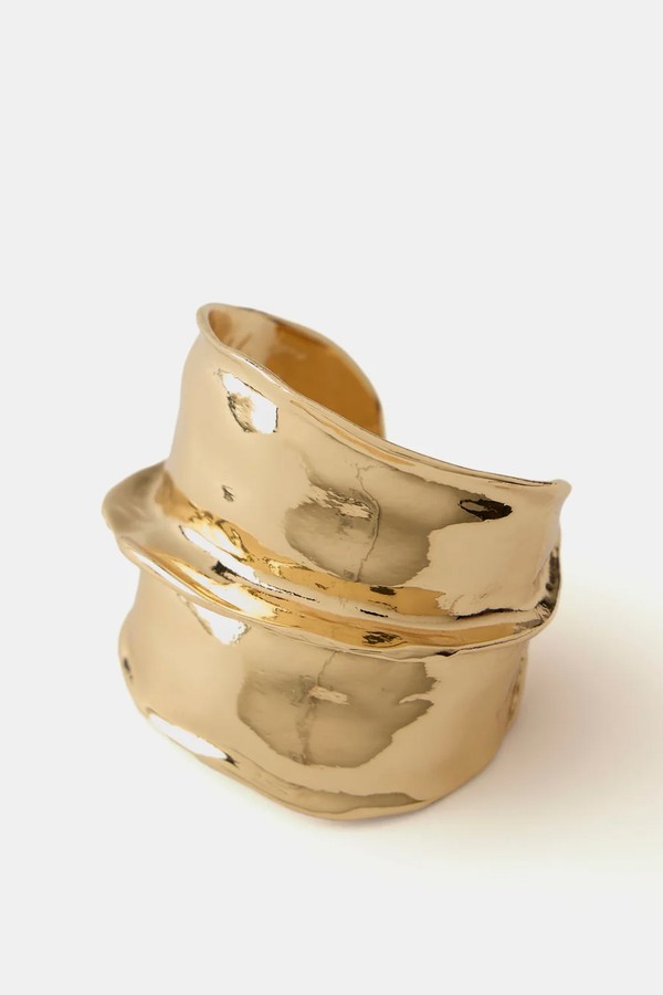 Gold Tone Chunky Cuff Bracelet from Mint Velvet