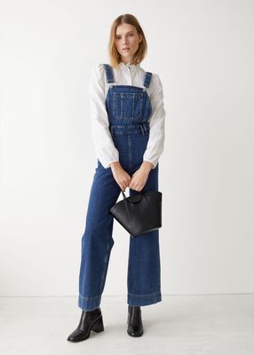 Relaxed Denim Dungarees