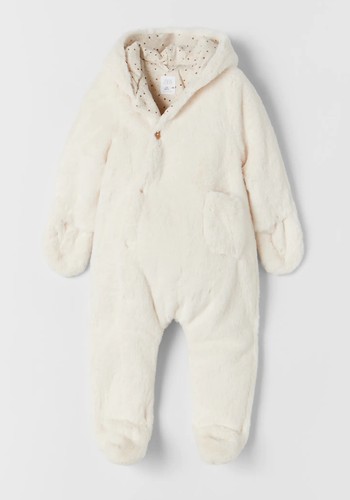 Faux Fur One-Piece Suit from Zara