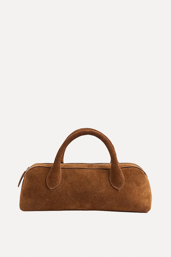 Premium Suede Bowler Bag from River Island 