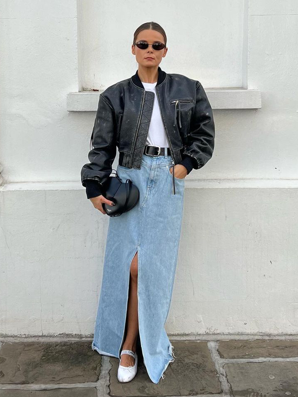 Our Edit Of The Best Long Denim Skirts