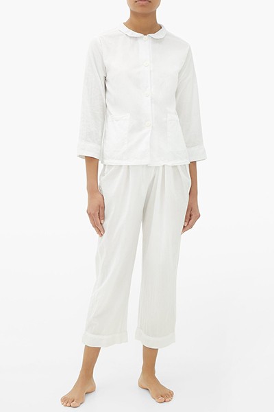 Cap-Sleeved Organic-Cotton Pyjamas from Domi