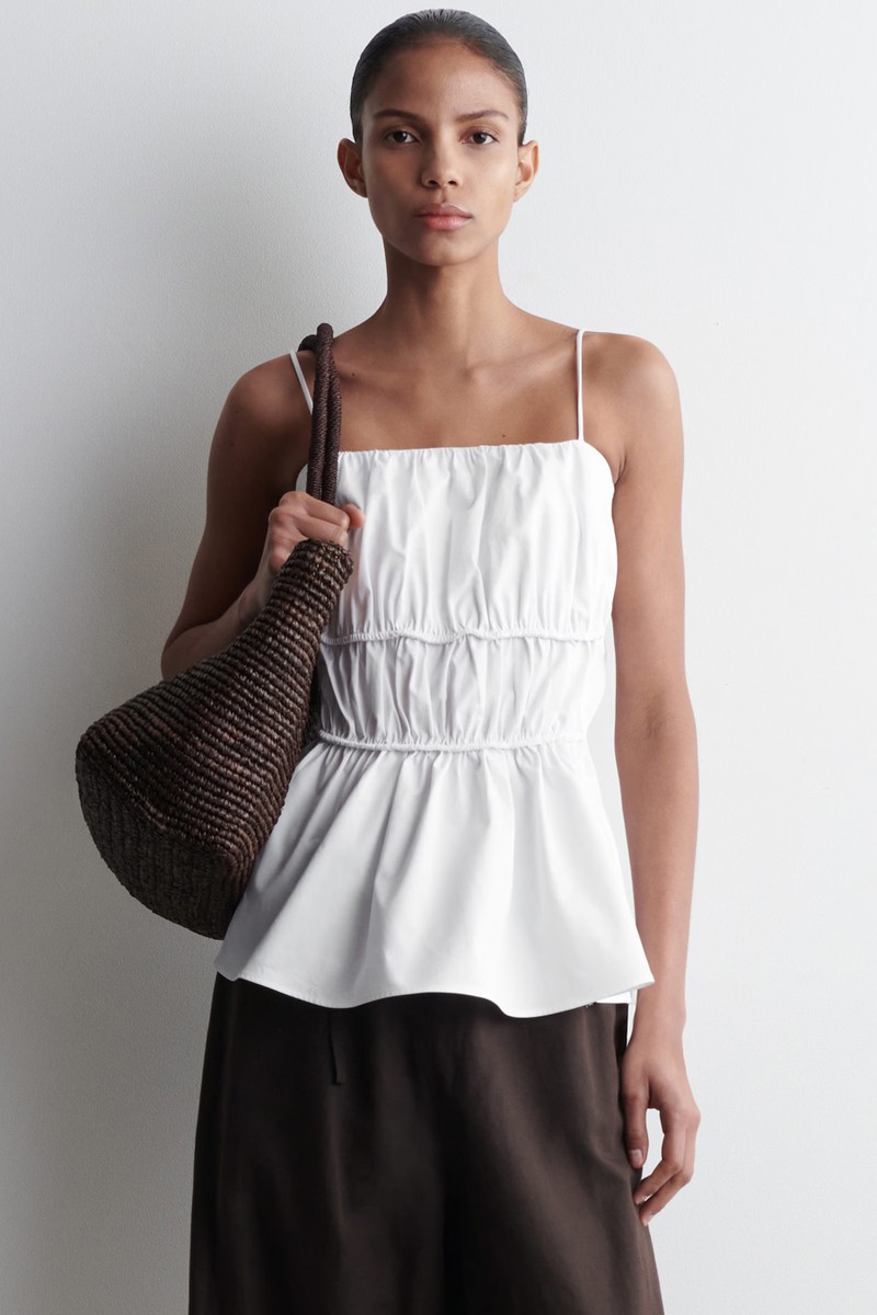 Gathered Cotton Top