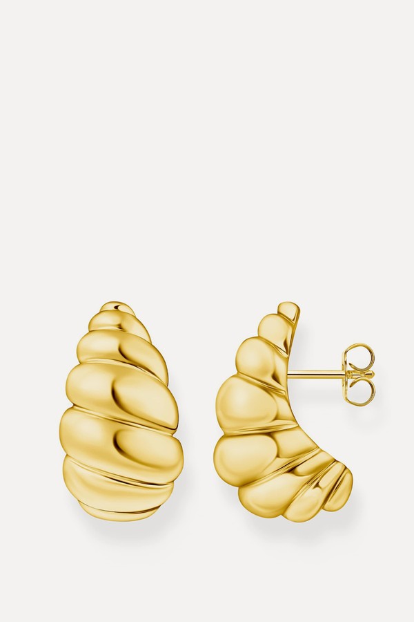 Organic-Shaped Stud Earrings