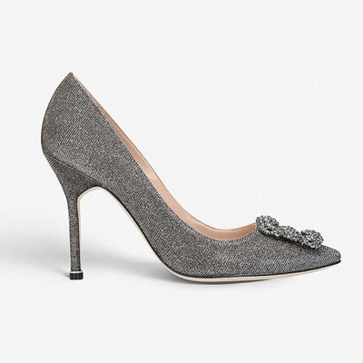 Hangisi 105 Notturno Swarovski Crystal-Embellished Courts from Manolo Blahnik