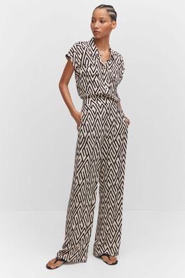 Flowy Printed Trousers from Mango