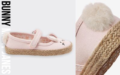Canvas Mary Jane Shoes (Pink Bunny) | From £14