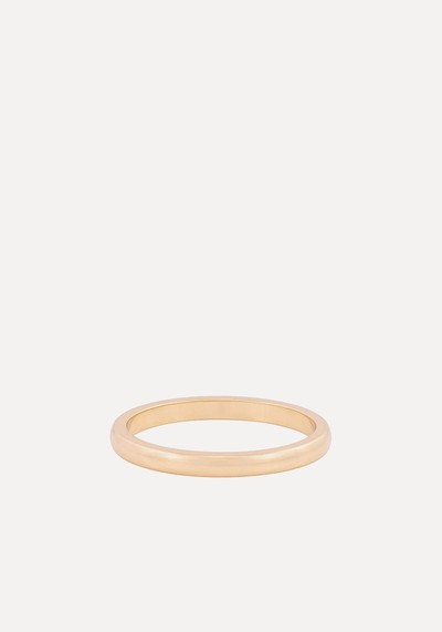 Classic Domed Edge Wedding Ring