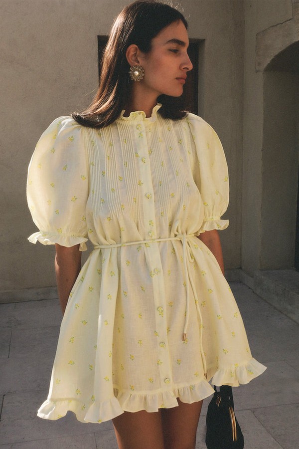 Sanna Pintuck Mini Dress