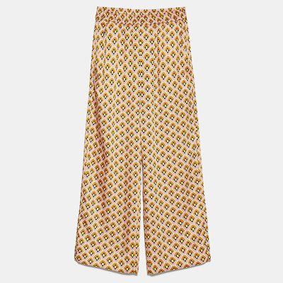 Geometric Print Trousers from Zara