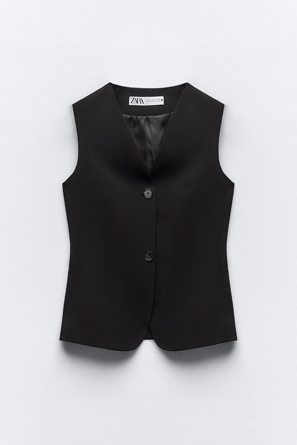 Fitted Buttoned Waistcoat from Zara