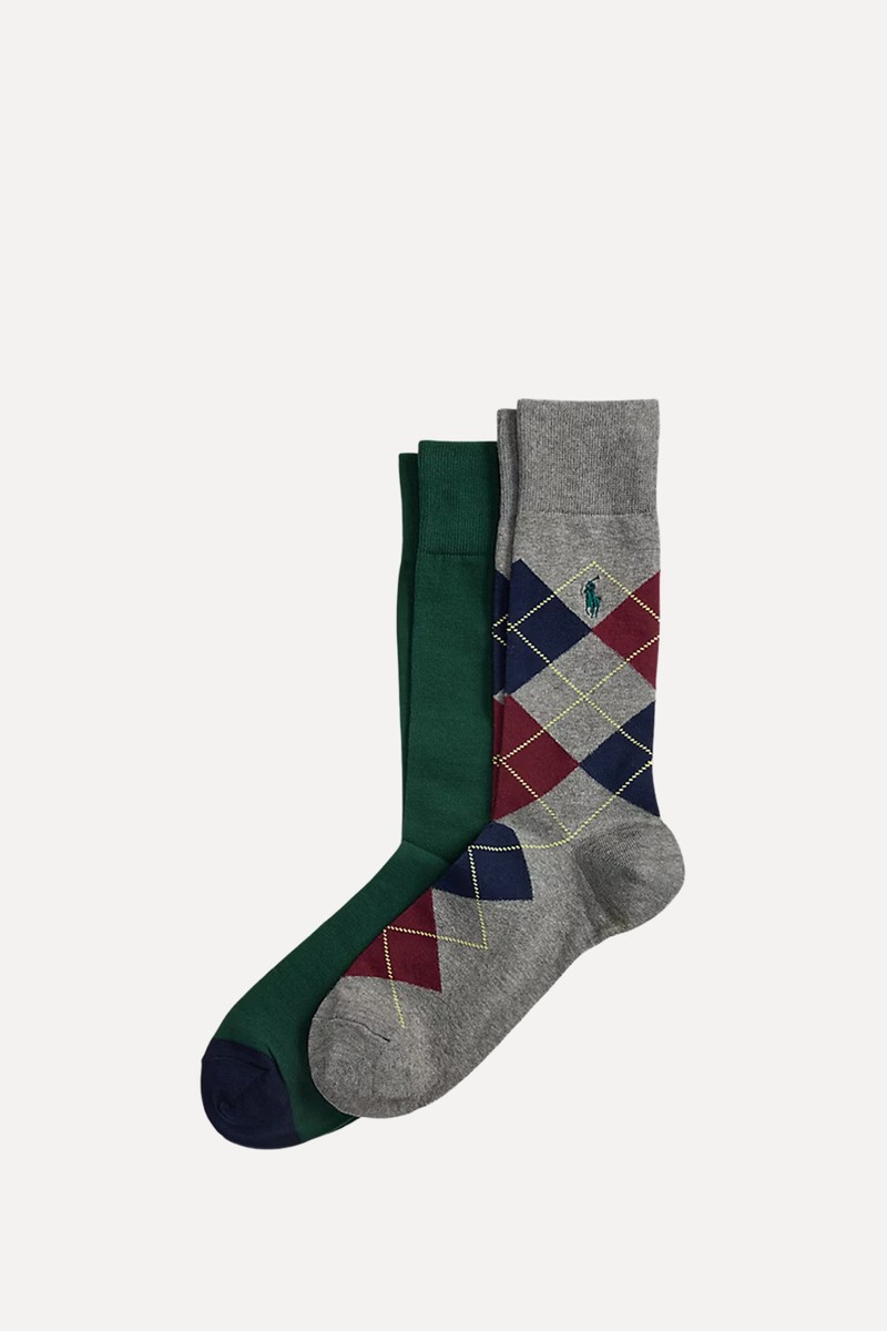 Argyle Trouser Sock 2-Pack