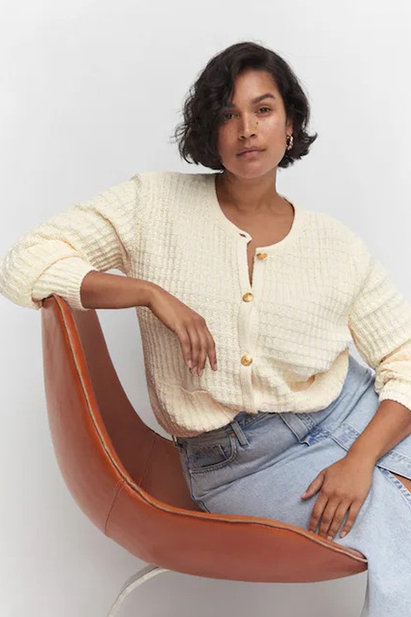 Textured Knit Cardigan from Mango