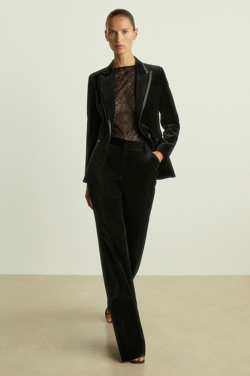 Velvet Single Breasted Suit Blazer from Reiss