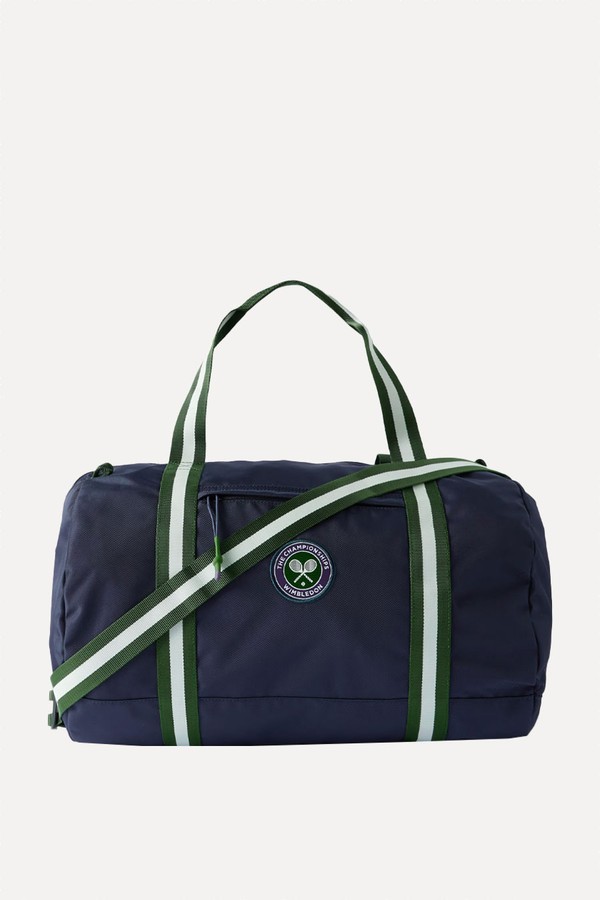 Webbing-Trimmed Logo-Appliquéd Canvas Duffle Bag from POLO RALPH LAUREN + Wimbledon 