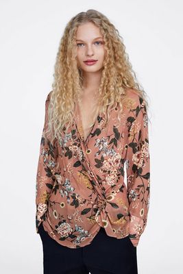 Floral Print Blouse from Zara