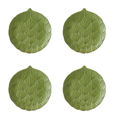 Set Of Four Artichoke Plates from OKA