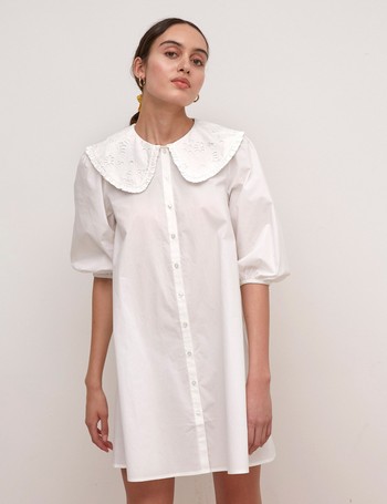 Pure Cotton Collared Mini Shirt Dress | £42