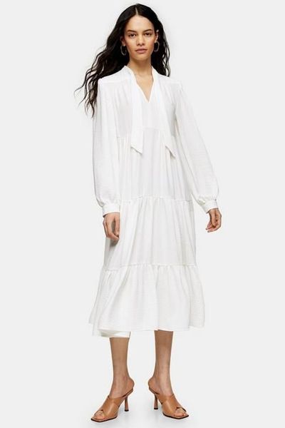 Tiered Chuckon Midi Dress from Topshop