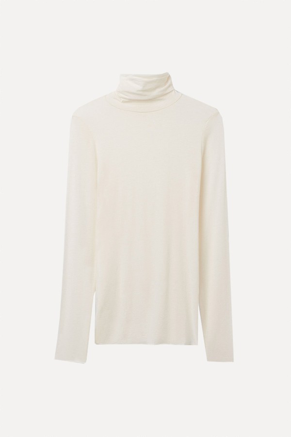 Modal Cashmere Ultralight High-Neck Top from Intimissimi