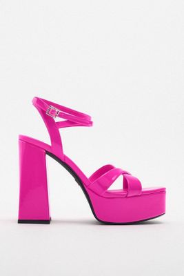 Strappy Platform Heels from Zara