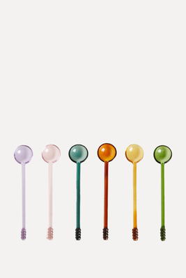 Set Of Borosilicate Glass Dessert Spoons from Zara