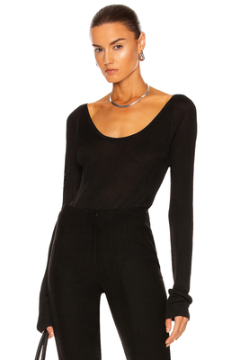 Silky Scoop Neck Top from Toteme